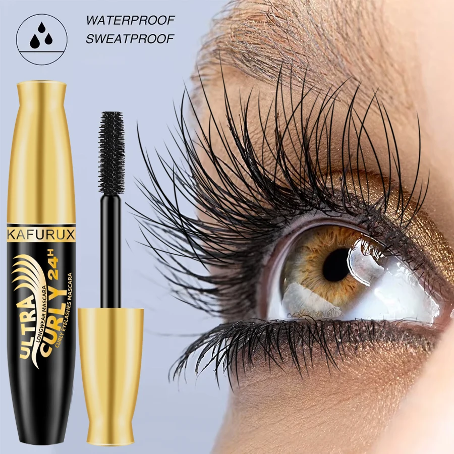1pc preto 4d rímel espessamento alongamento curling longa duração maquiagem de cílios à prova dwaterproof água fibra líquida rímel cosméticos presentes