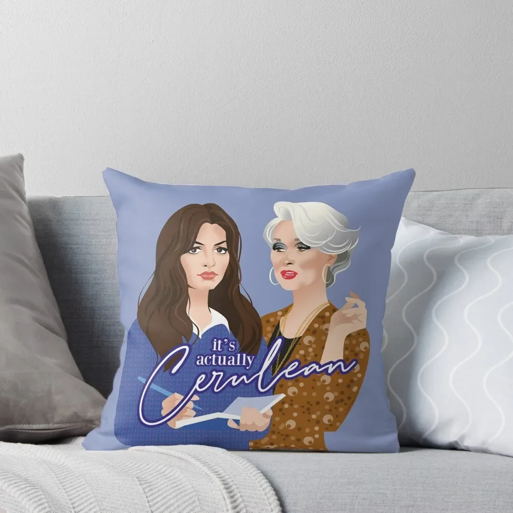 It's actually cerulean Throw Pillow pillow pillowcase Pillow Decor