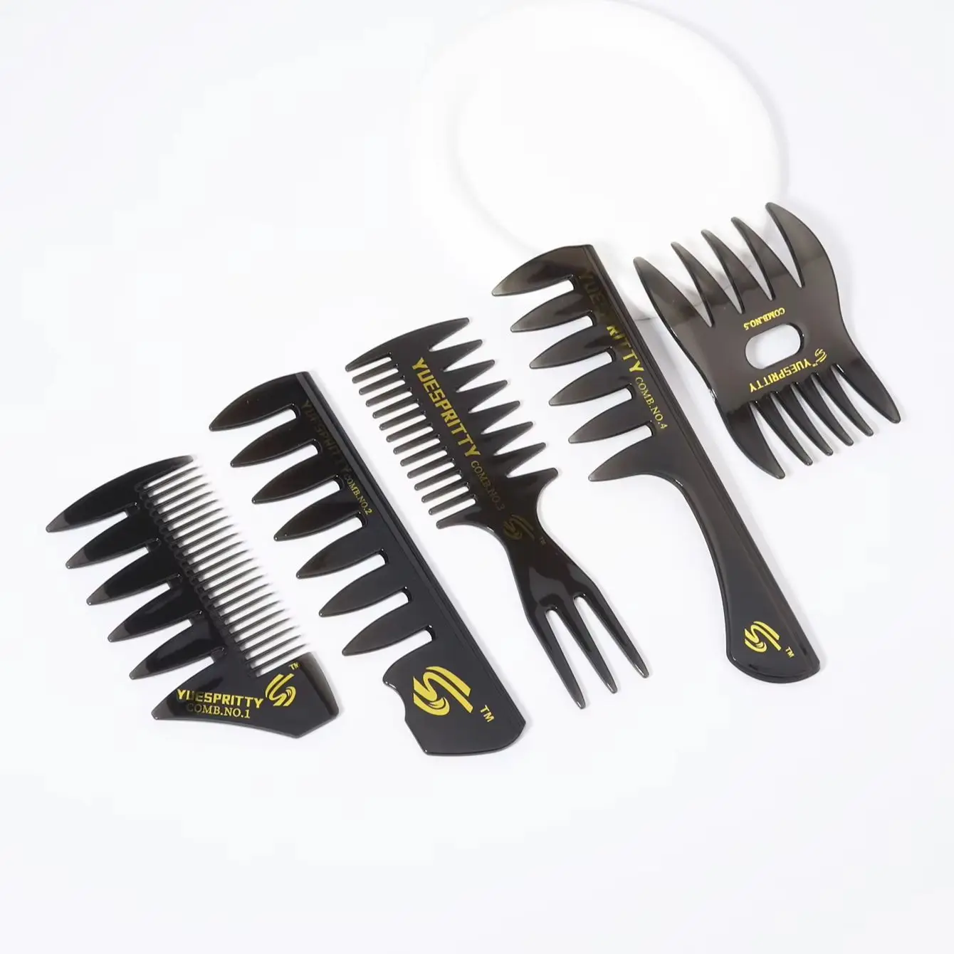 Afroamerikanischer Kamm-Friseurwerkzeuge, professionelle Form- und Nasspickel-Friseurbürstenwerkzeuge, speziell für Echthaarperücken