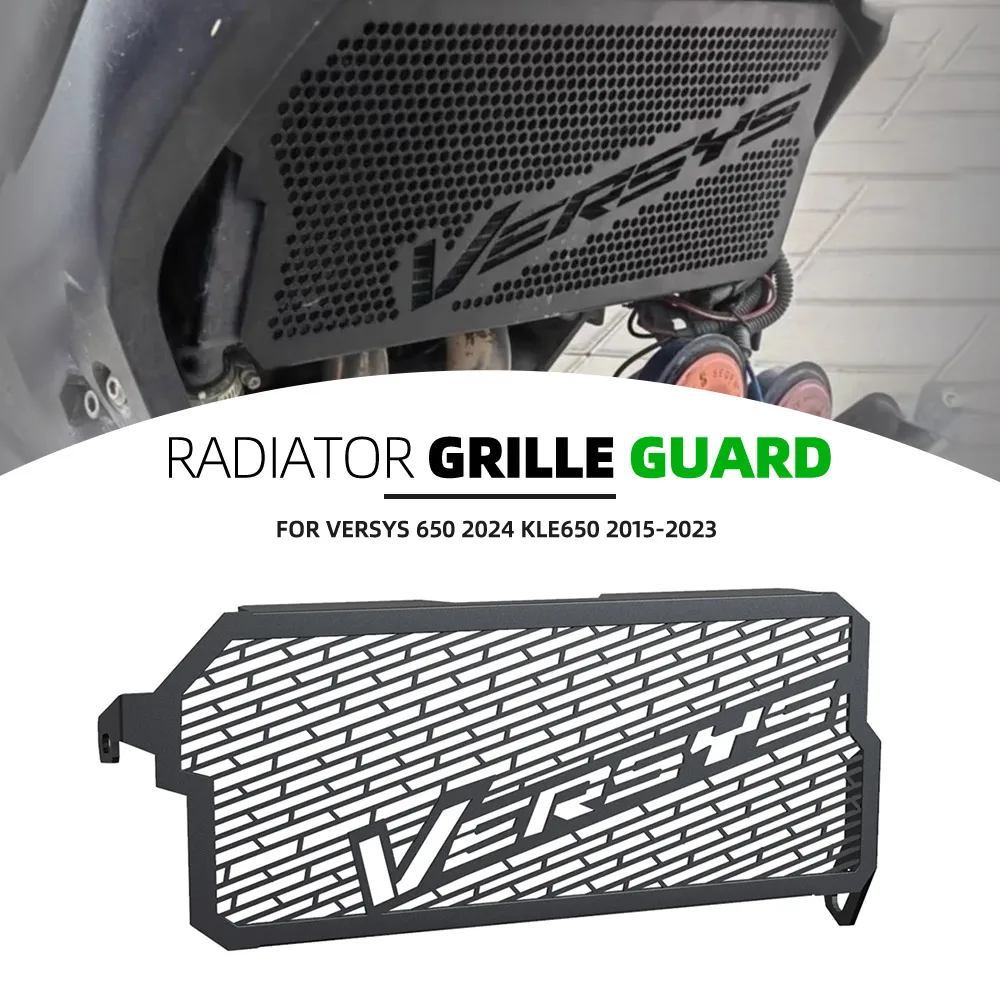 

Versys650 Radiator Guard For KAWASAKI Versys 650 2024 KLE650 2015 - 2023 Motorcycle Accessories Tank Grille Protector Mesh Cover