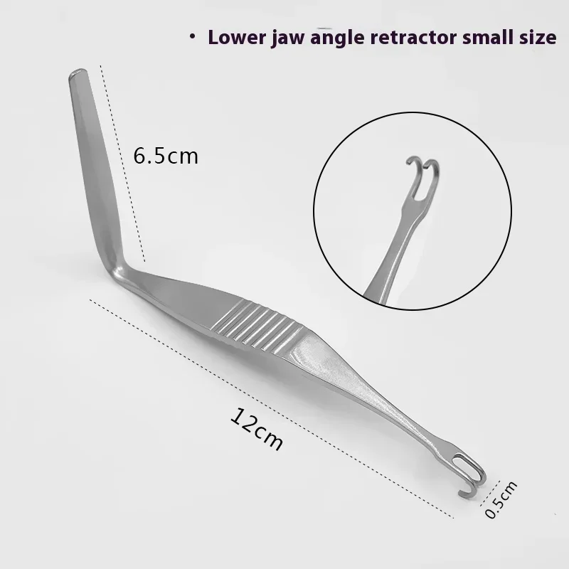 Mandibular angle hooking nasal instruments for general plastic surgery with right angle and double head hooking fast shipping