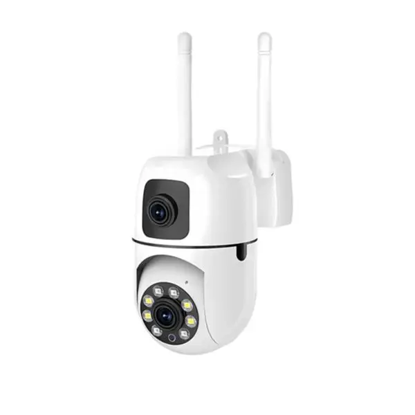 デュアルレンズ6MPホームセキュリティカメラSQCOMアプリ2.4GHz Wifi