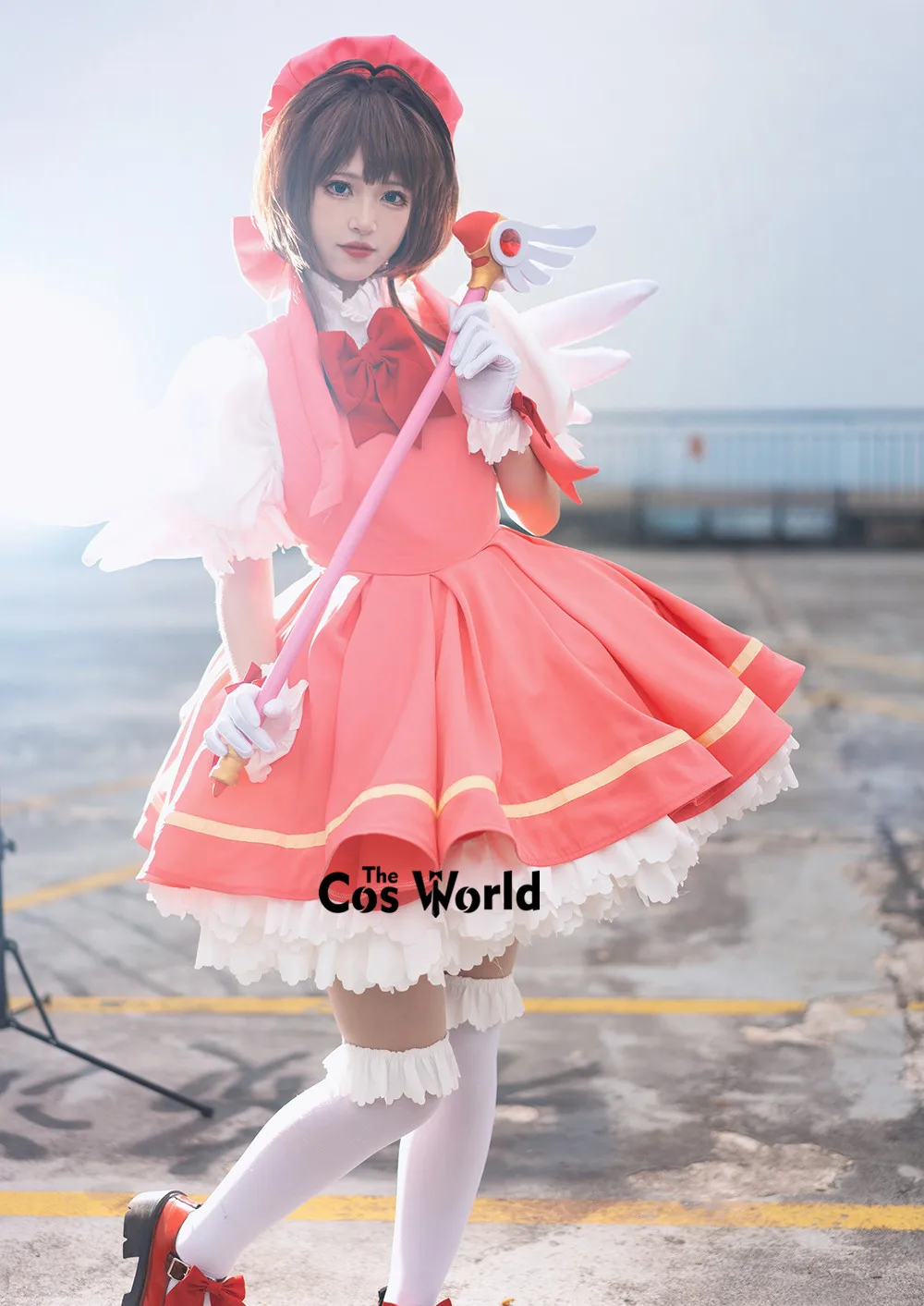 Cardcaptor Kinomoto Sakura Dress Outfit Anime Cosplay Costumes