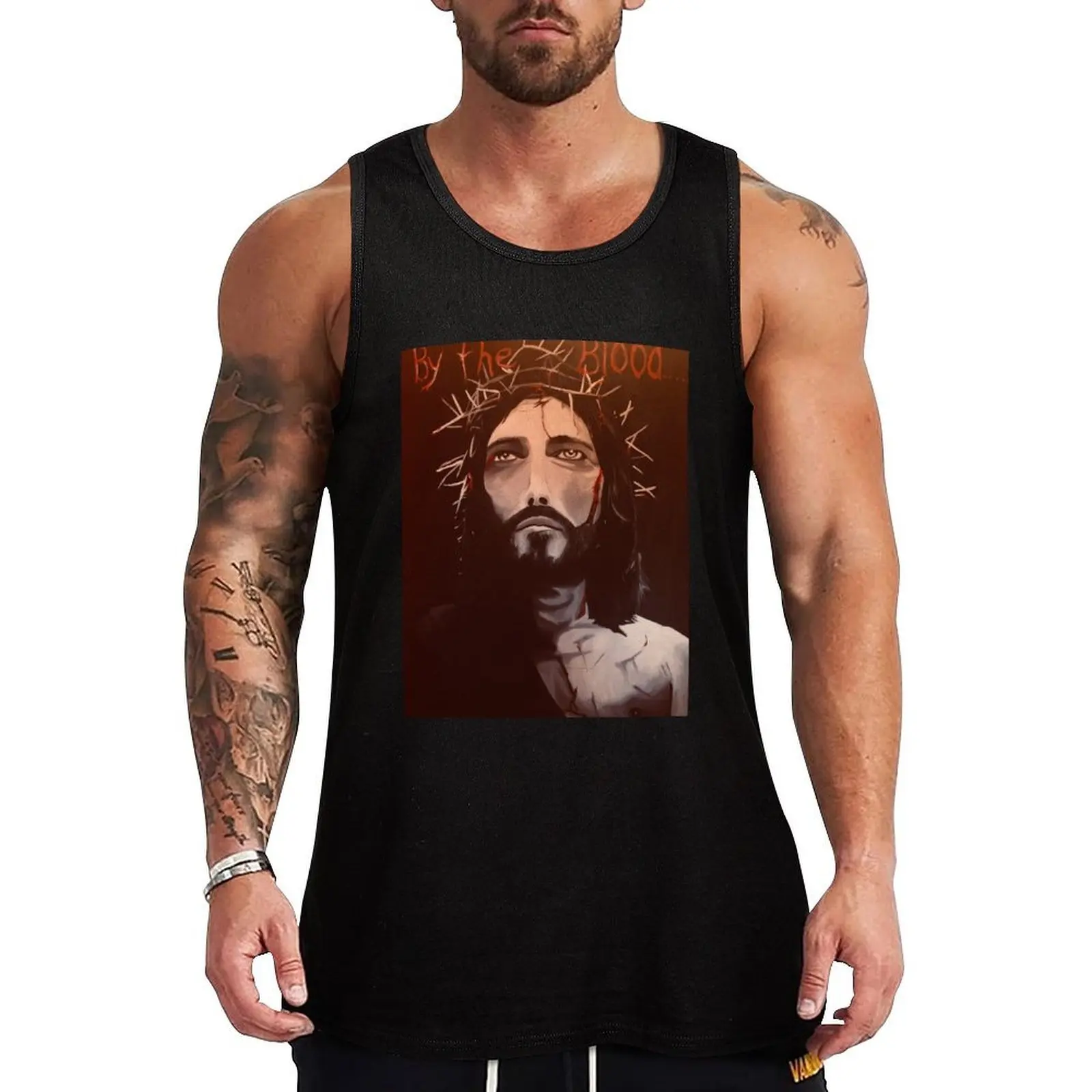 

By The Blood Tank Top Work Outdoor Tank Top Durable Utility Sleeveless