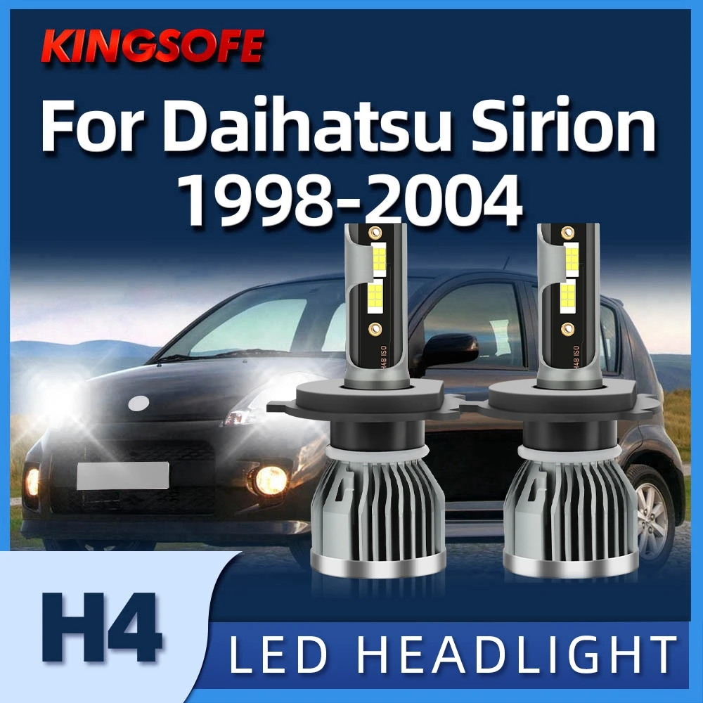 

KIONGSOFE 110W Led Car Headlights H4 Bulbs Automobiles Auto Lamp For DAIHATSU Sirion 1998 1999 2000 2001 2002 2003 2004