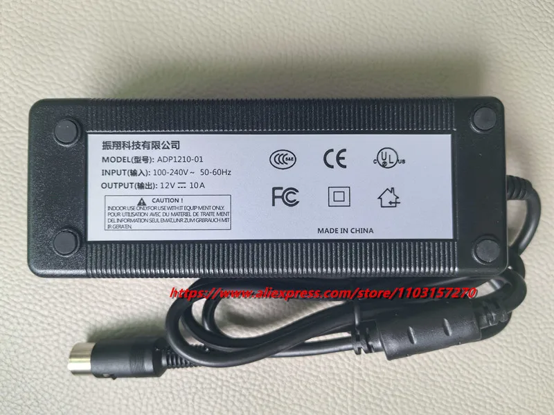 Brand New Replacement 120W Portable AC Adapter Charger for Mindray M5 M6 M7 Medical Power Supply ADP1210-01 12V 10A 8PIN Plug