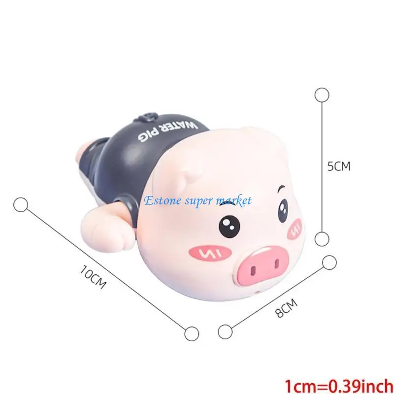 090B Spiaggia giocattolo interattiva per interni per set da gioco Mini barca da bagno galleggiante a forma maialino