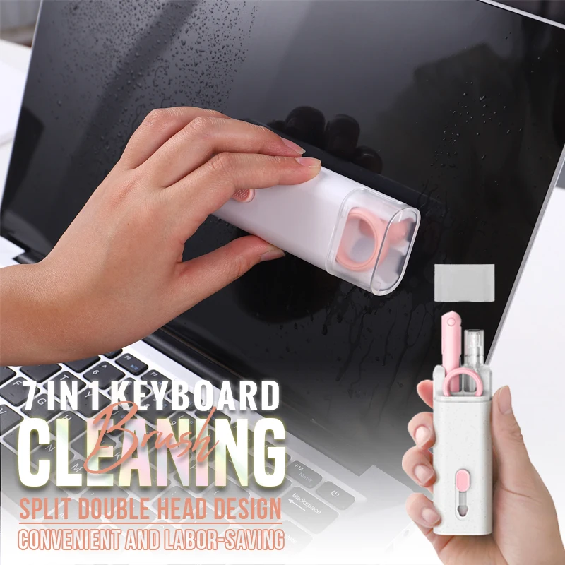 7 in 1 Keyboard Cleaning Brush Cleaner Kit for Airpods Pro Earphone Wireless Bluetooth Headphones Clean Tools Earbuds Cleaning