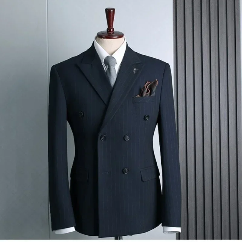 14509 Custom new small fresh green plaid casual suit high-end groom host dress suit custom