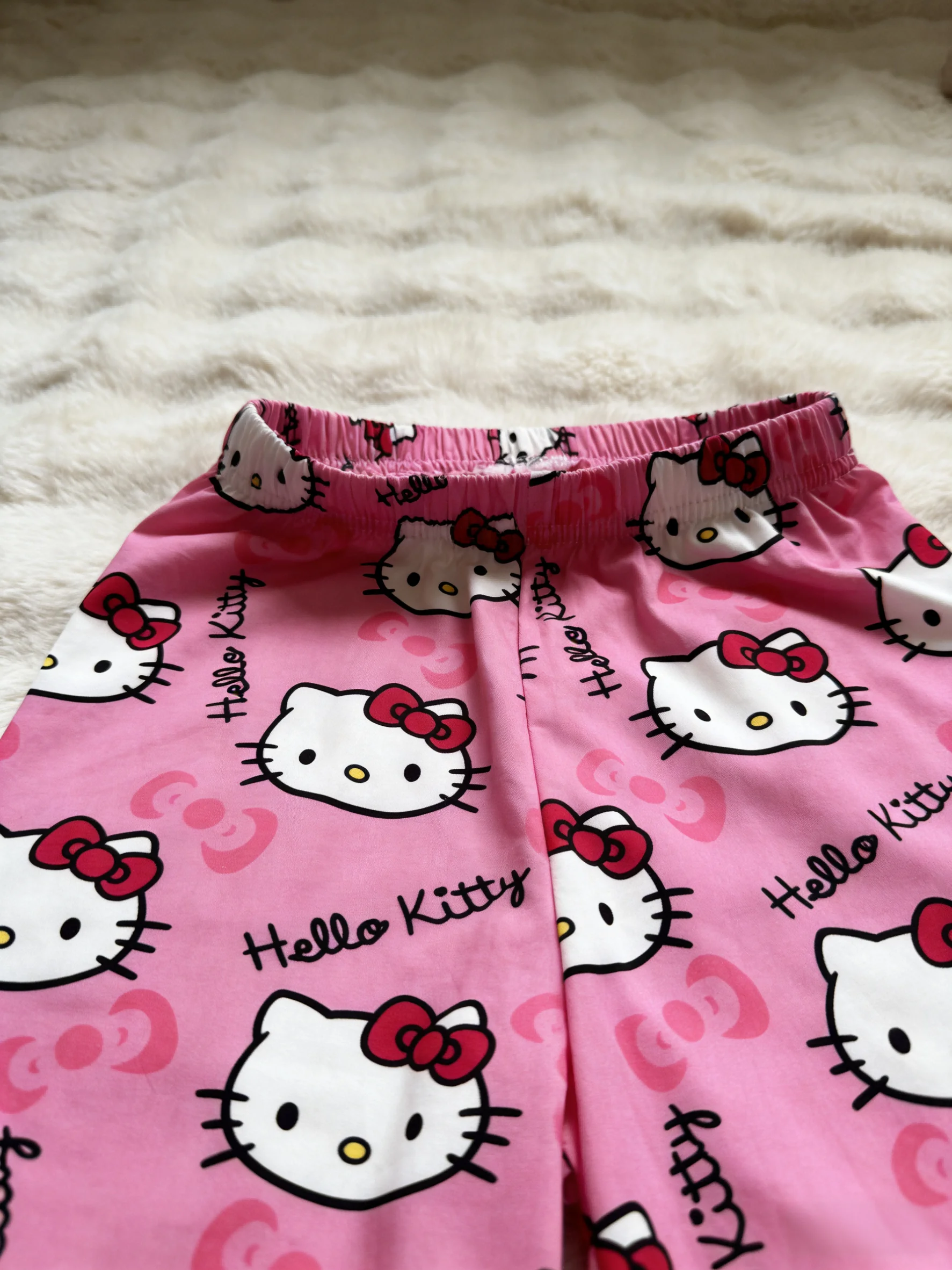 Hello Kitty Pink Loungewear, Spring/Summer New Casual Pants, Y2K Anime Style, Perfect for Festival Gifts & Party Wear view 4