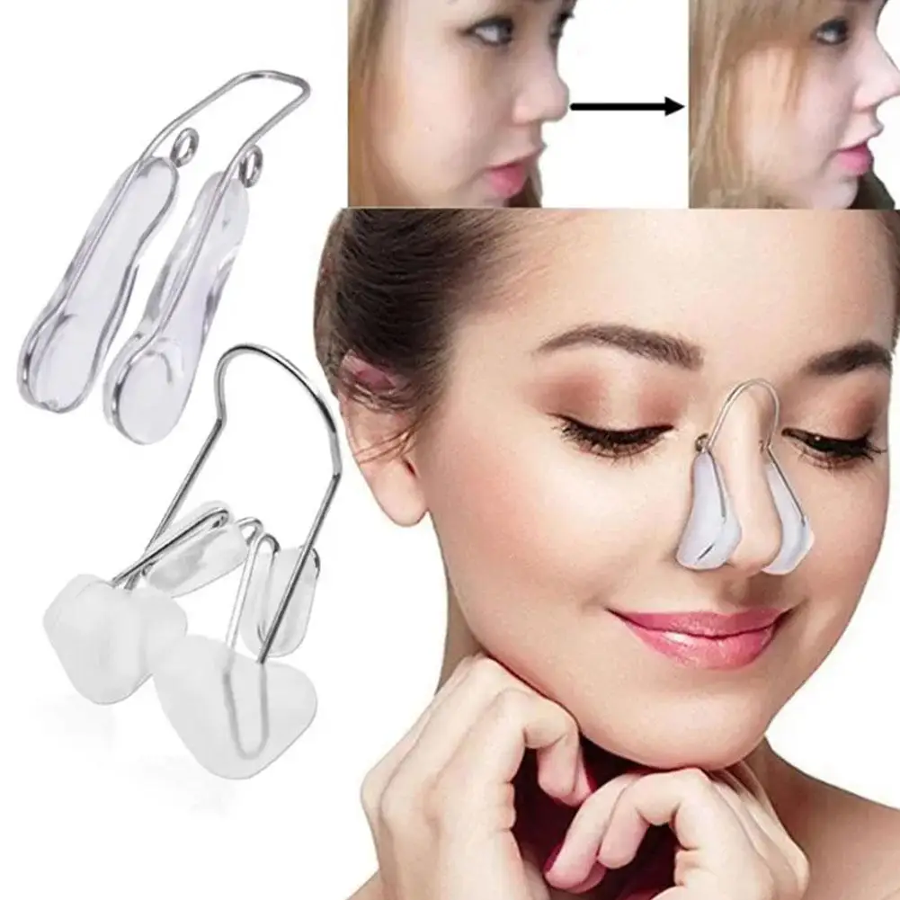 Nose Shaper Lifter Clip Nose Shaping Roller Smooth Edge Tightening Nose Clip Portable Nose Shaper Massager Skin Scraping