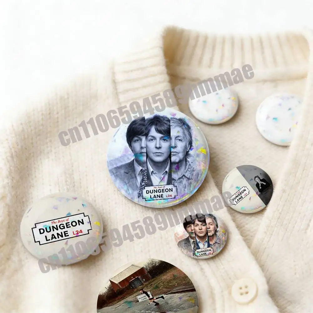 For The Boys of Dungeon Lane Pins Insignia Badge Pin Cover Emblem Round Ornament 75mm Cosplay For P-Paul Singer M-McCartney