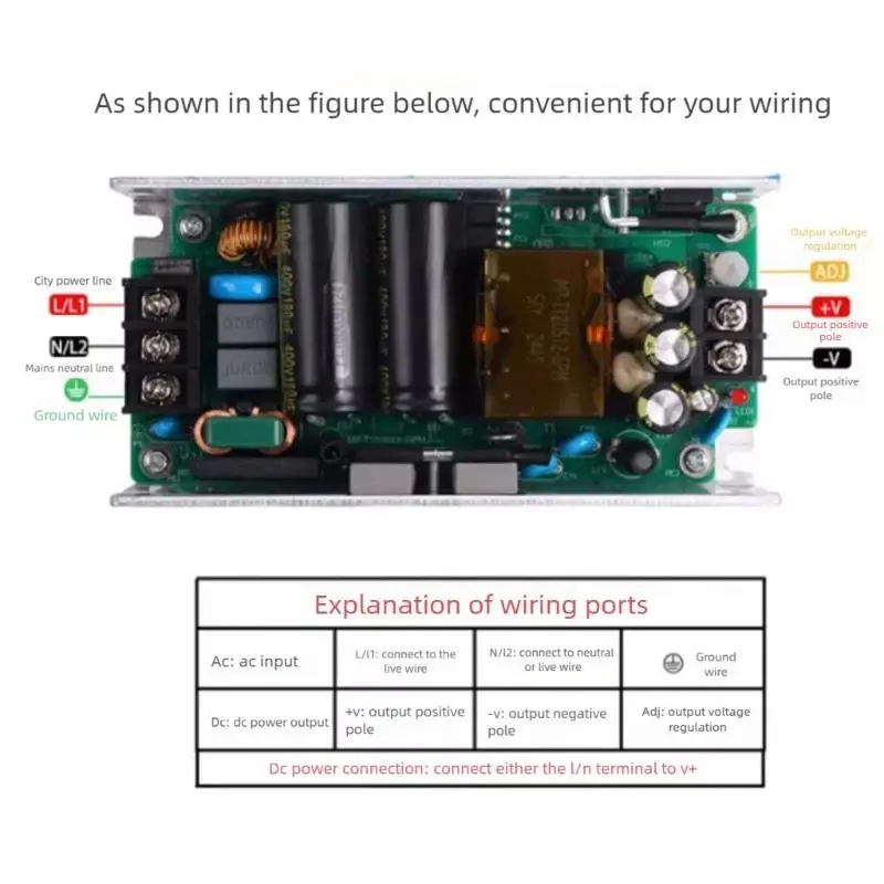 

652F Heavy Duty 24V 5A Power Supply Unit AC220V Input to DC24V Output for LED Light