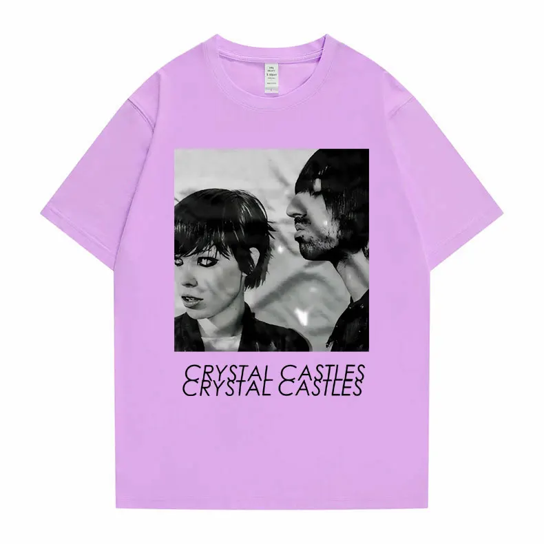 Crystal Castles Graphic T Shirts para Homens e Mulheres, T-shirts