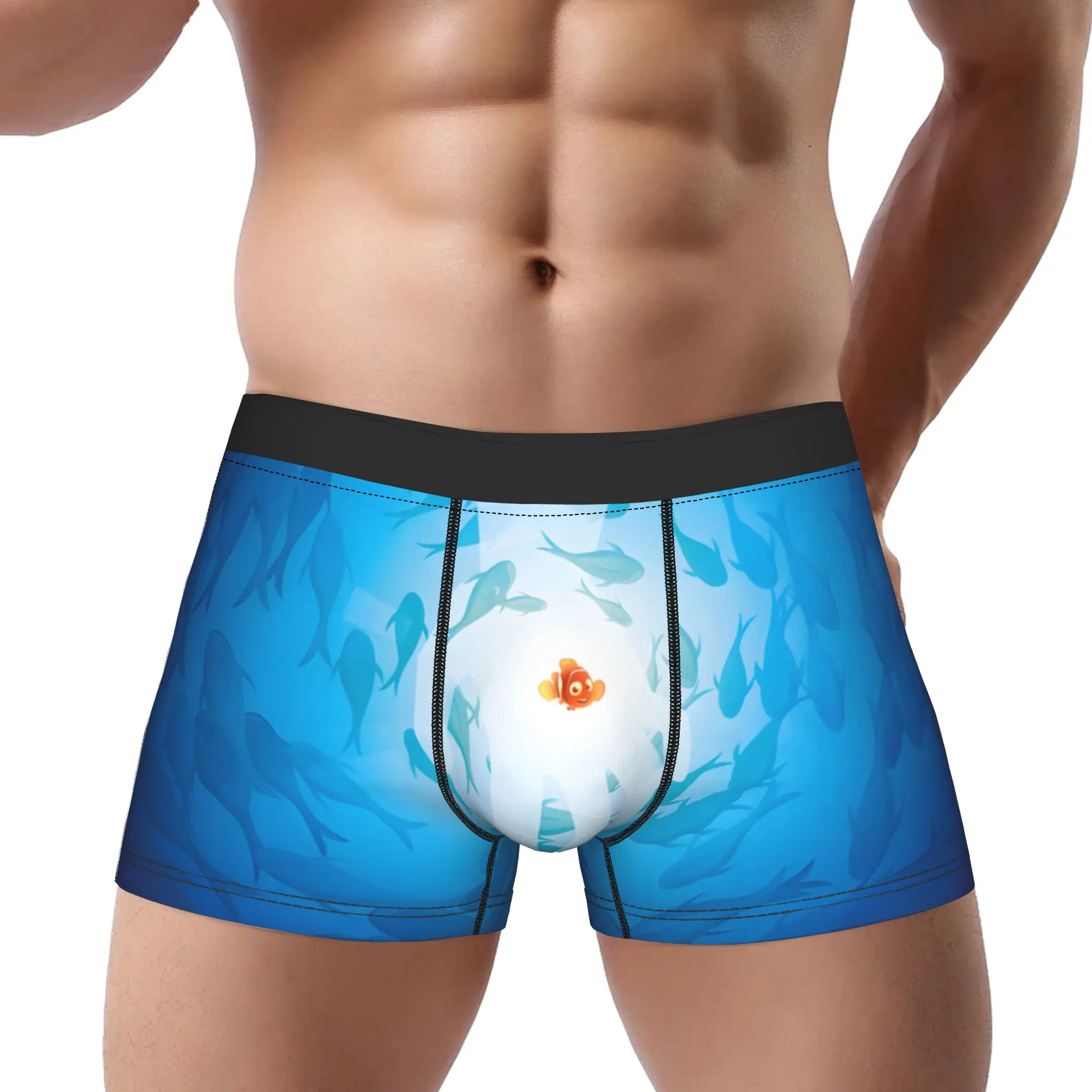 

1piece BlueTracing Finding Nemo Cartoon Underpants Breathbale Panties Man Underwear Print Shorts