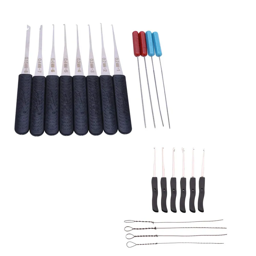 Lock Pick Set Professional Locksmith Tools Lock Pin Broken Key Extractor Key Remove Hooks Lock Tool