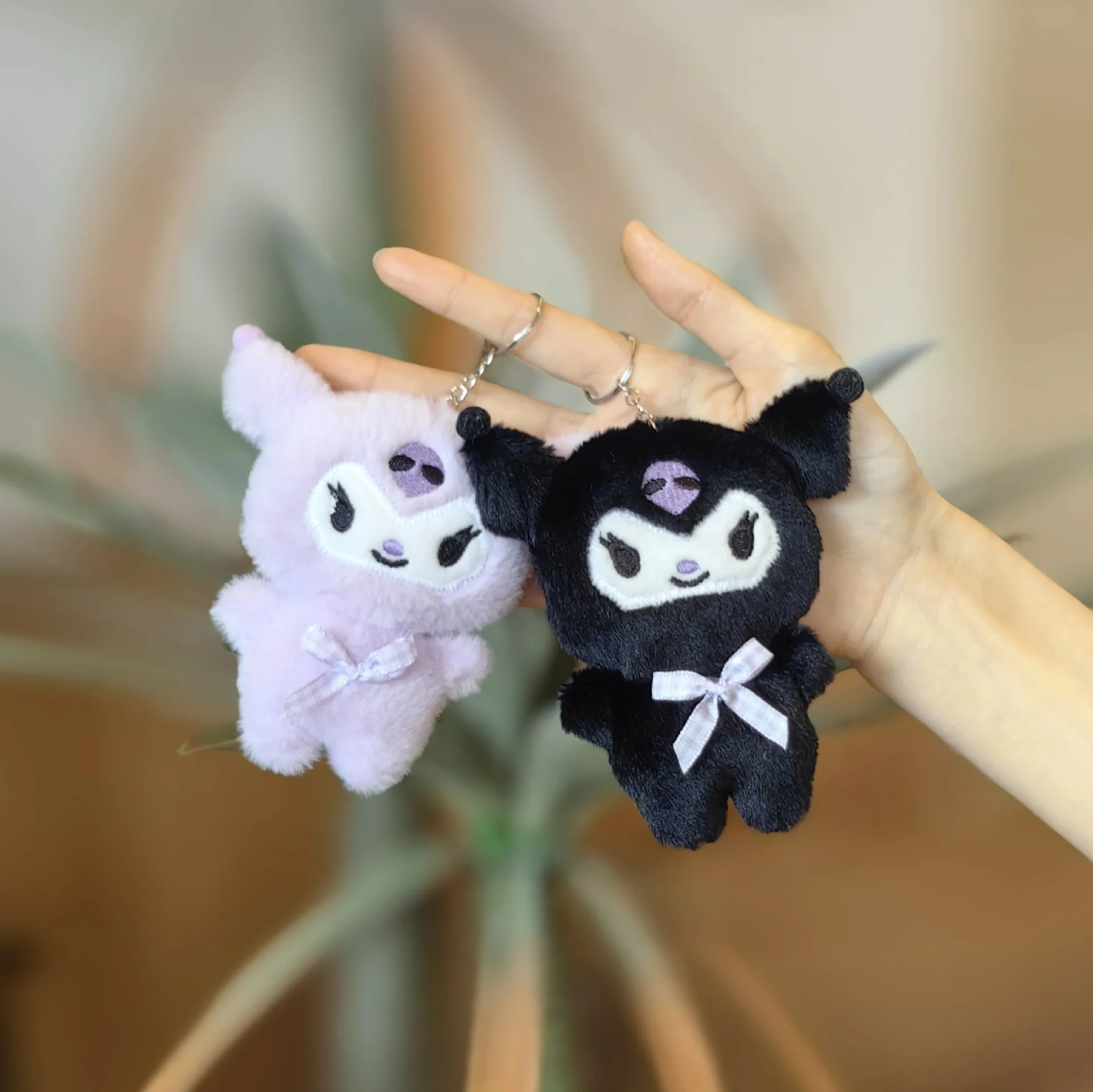 Cartoon Kawaii Sanrio KUROMI Cinnamoroll MY MELODY POMPOMOURIN Plüsch Rucksack Anhänger Schlüsselanhänger Mädchen Geburtstag Weihnachtsgeschenke