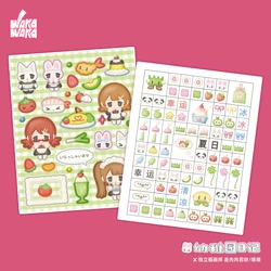 WAKAWAKA Leuke sticker stickers voor Journal Planner Scrapbook briefpapier Sticker Kawaii decoratief materiaal Sticker DIY telefoon