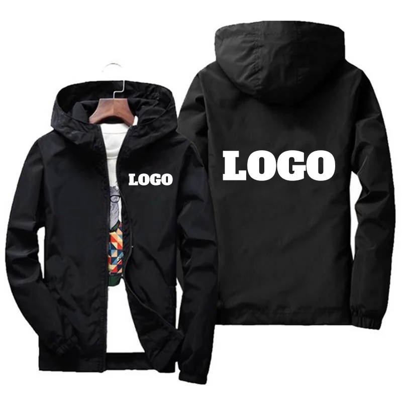 Custom brand logo waterproof jacket for men, warm windbreaker, casual clothing,plus size, green,black,red,outdoor fashion,autumn