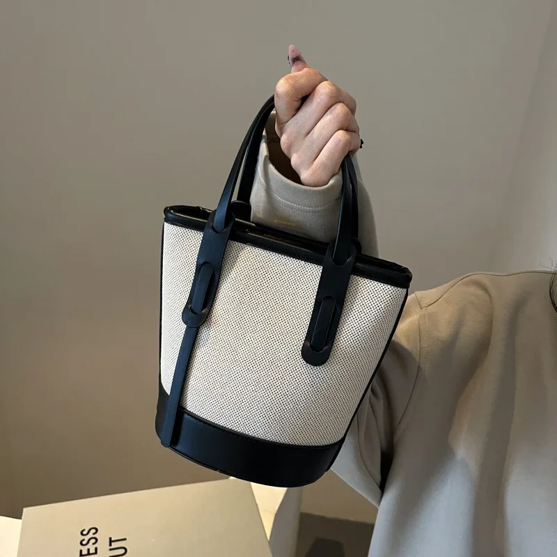 

2025 модные универсальные сумки через плечо и через плечо из искусственной парусины, простые повседневные сумки в стиле ретро для женщин, роскошные сумки