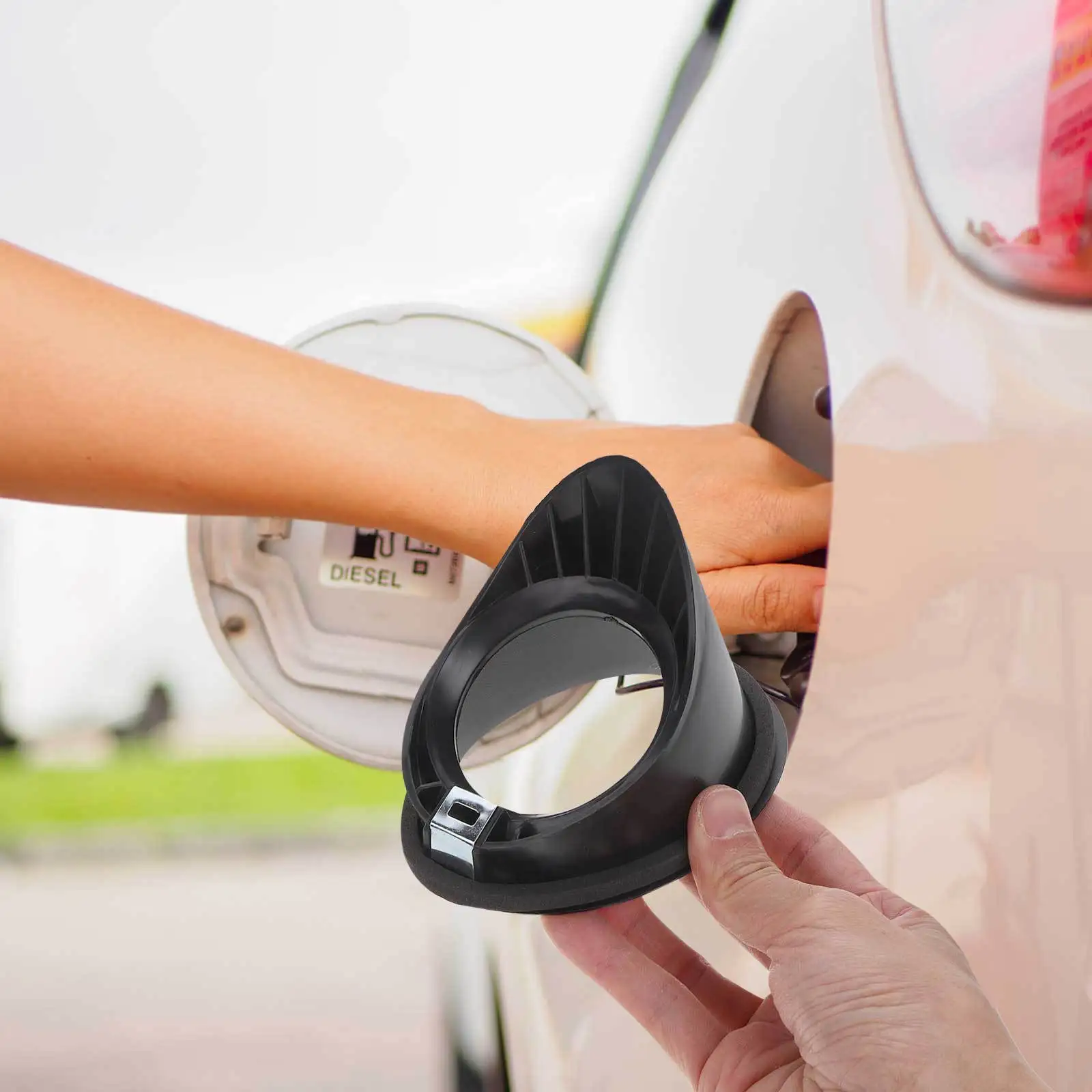 

Fuel Tank Filler Door Cover ABS Oil Cap Ring for Transit Mk5 Gas Door Fuel Filler Kit Gas Cover Cap Fog Lamp Bezel Covers