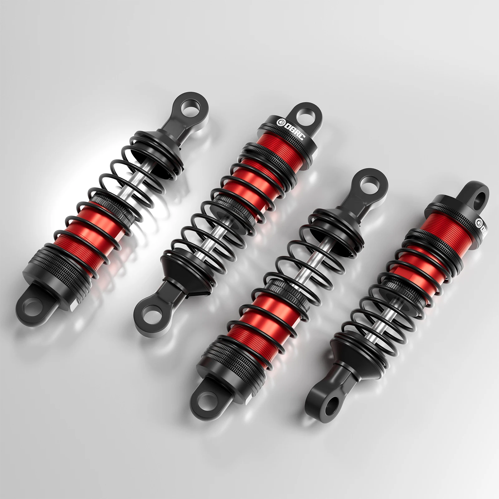 OGRC 알루미늄 오일 쇼크 업소버 2.5mm 및 3mm 홀 1/14 1/12 Wltoys 124008 144001용 1/14 1/16 MJX 14301 14302 16207용