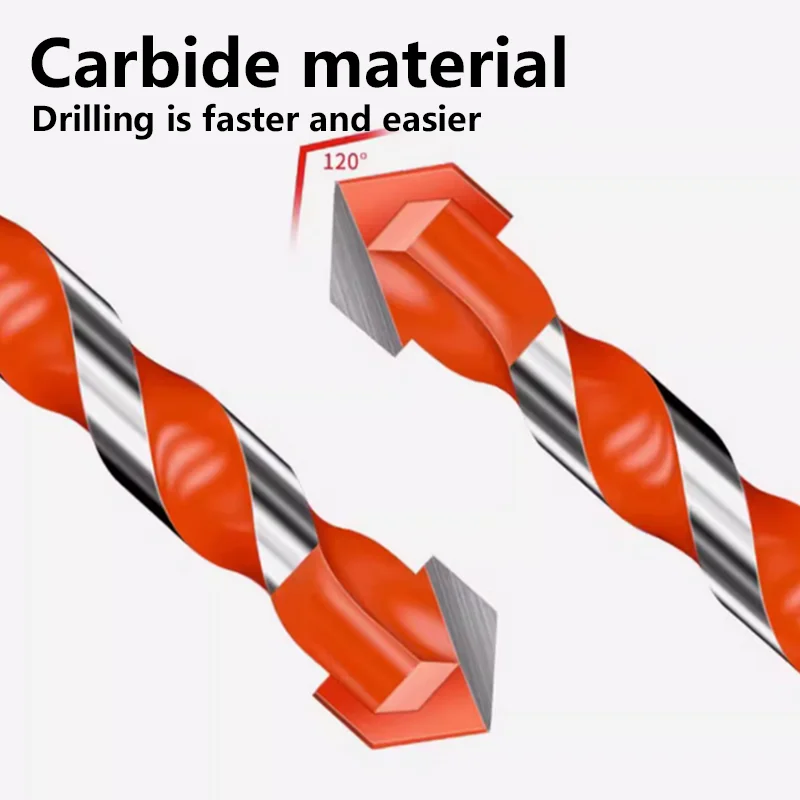 Imagem -03 - Conjunto de Brocas de Triângulo de Cerâmica Multifuncional Carboneto Cimentado Telha de Construção Multiuso