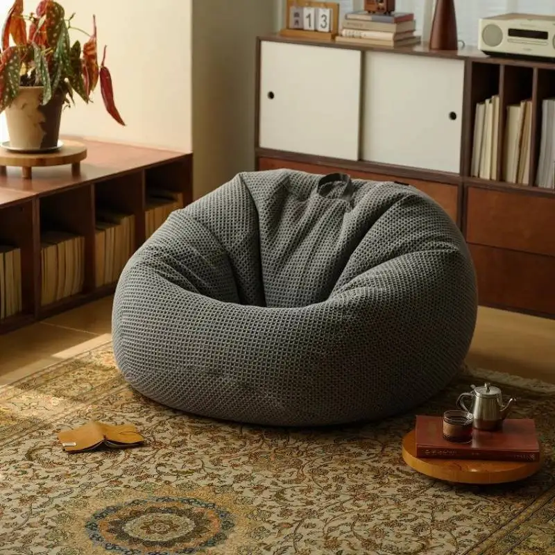أرضية كبيرة للأطفال أريكة بنمط حقيبة الفول حشو الكبار كبير العظم مضغوط أريكة بنمط حقيبة الفول غرفة المعيشة موبليس Sitzsack أثاث المنزل #1