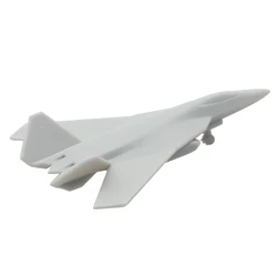 5PCS F-52 Science Fiction Stealth Fighter Jet with Landing Gear Opening Wing 1/2000 700 350 Scale Model Fighting Aircraft Plane
