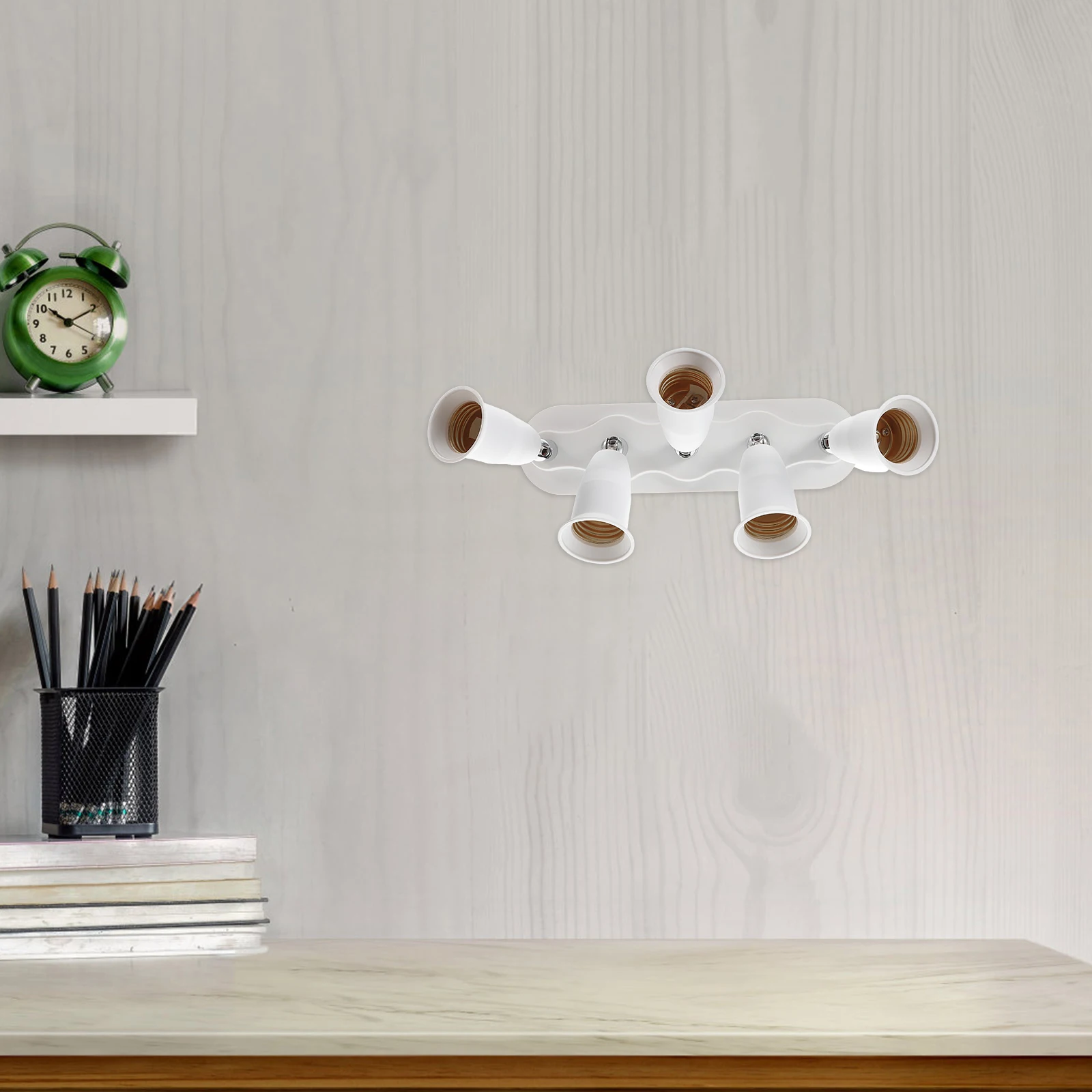 

Light Socket Splitter 5 Branches E26 E27 Base Rotatable Lamp Holder Converter Light Bulb Extender Socket Adapter for LED Bulbs