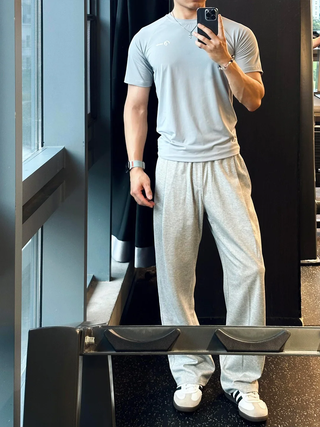 

Cleanfit ey White Floral Summer Thin Straight Leg Casual Pants American Sle Loose Fit Sport Trousers for Men