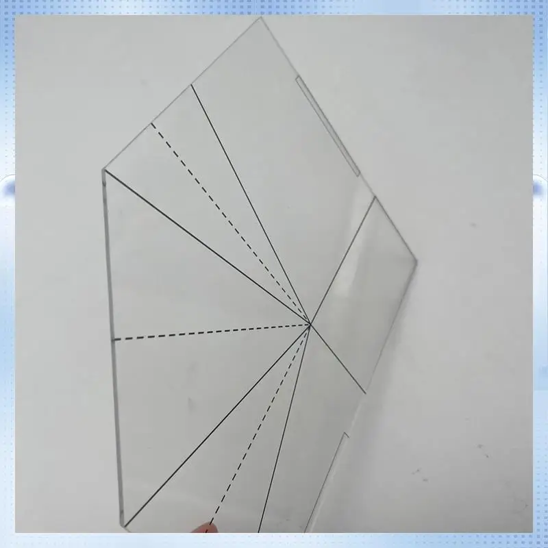 A82Q-Foldable Food Basket Sew Template Foldable Food Basket Sewing Ruler Floor Mat Handbag Ruler