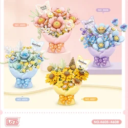 LOZ Christmas building block toy Plant flower simulation sunflower rose art flower decoration piece girls Christmas toy flower