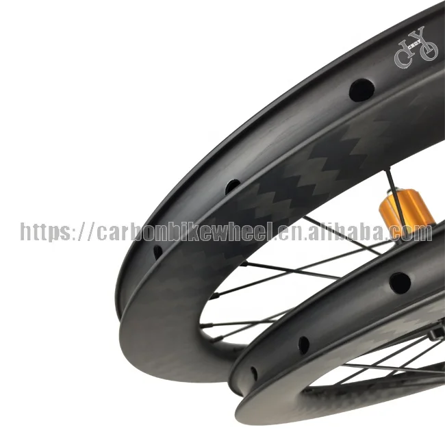 16 Inch 349 Carbon Mini Velo Wheels, 25mm width clincher carbon rim, rim brake compatible 3-speed folding bike parts