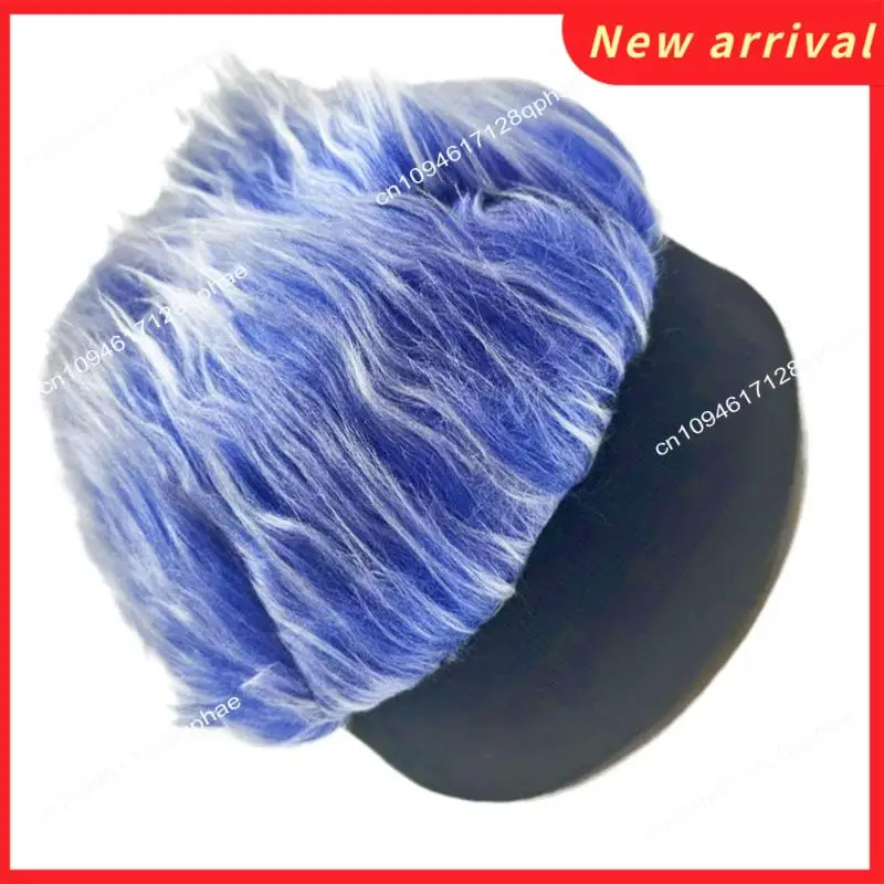 N89R الكبار Brimless القبعات قبعة بيسبول المرأة شعر قبعة رياضية محبوك شعر مستعار قبعة ث/الشعر المستعار رجل الهيب هوب عقال