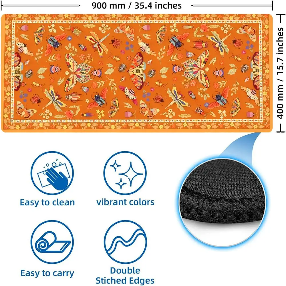 XXL retro Persian style pattern mouse pad rubber anti slip computer desktop pads laptop keyboard PC accessories thickened