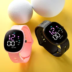 Reloj electrónico LED para niños y niñas, cronógrafo Digital, resistente al agua, deportivo, novedad