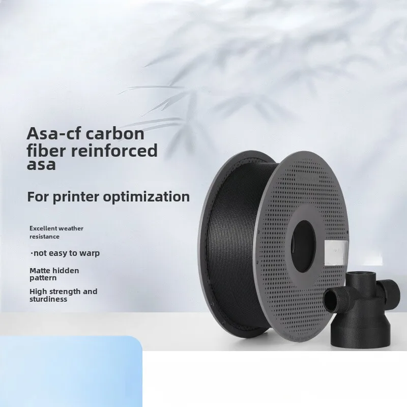 

3D printing consumables ASA-CF carbon fiber high strength stiffness strong outdoor durability not easy to warp - net weight 1kg