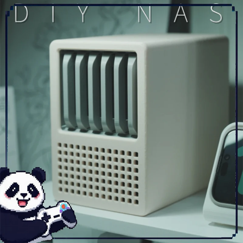 

3d Printed Mini Chassis 6 Disk Slots 2.5-Inch Nas Chassis Compatible With Itx Motherboard Diy Office Desktop Mini Pc Chassis