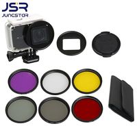 Filter Diving Yellow Red Purple UV CPL ND4 Underwater 52mm Adapter Ring Dive Filtors for Xiaomi YI 4K II Waterproof Case