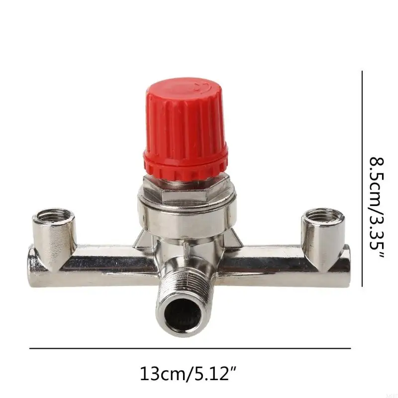N84C Double Outlet Tuboy Sploy Air Compressor منظم ضغط الضغط لملحقات جزء تركيب الصمام مع V- 3 رؤوس