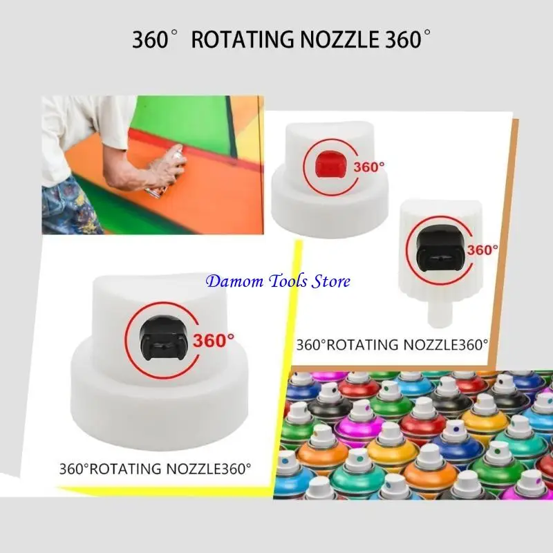 

57BE 10Pcs Leak Resistant Sprayer Paint Caps Produced for Smooth Automotive Repairs