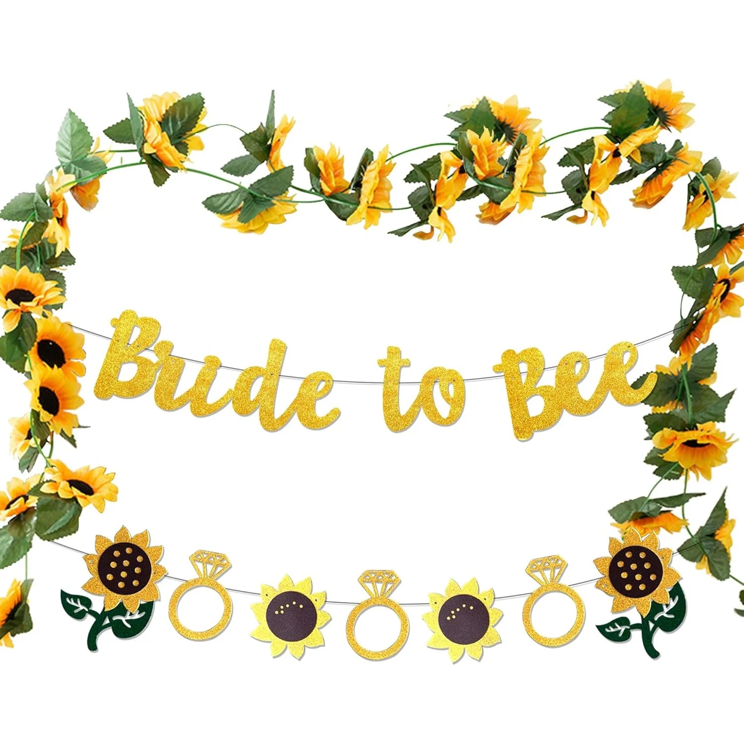 

Баннер «BACH AND BOUJEE Bride to Bee», украшения для девичника, гирлянда с подсолнухами в пчелином стиле, декор для свадебной вечеринки