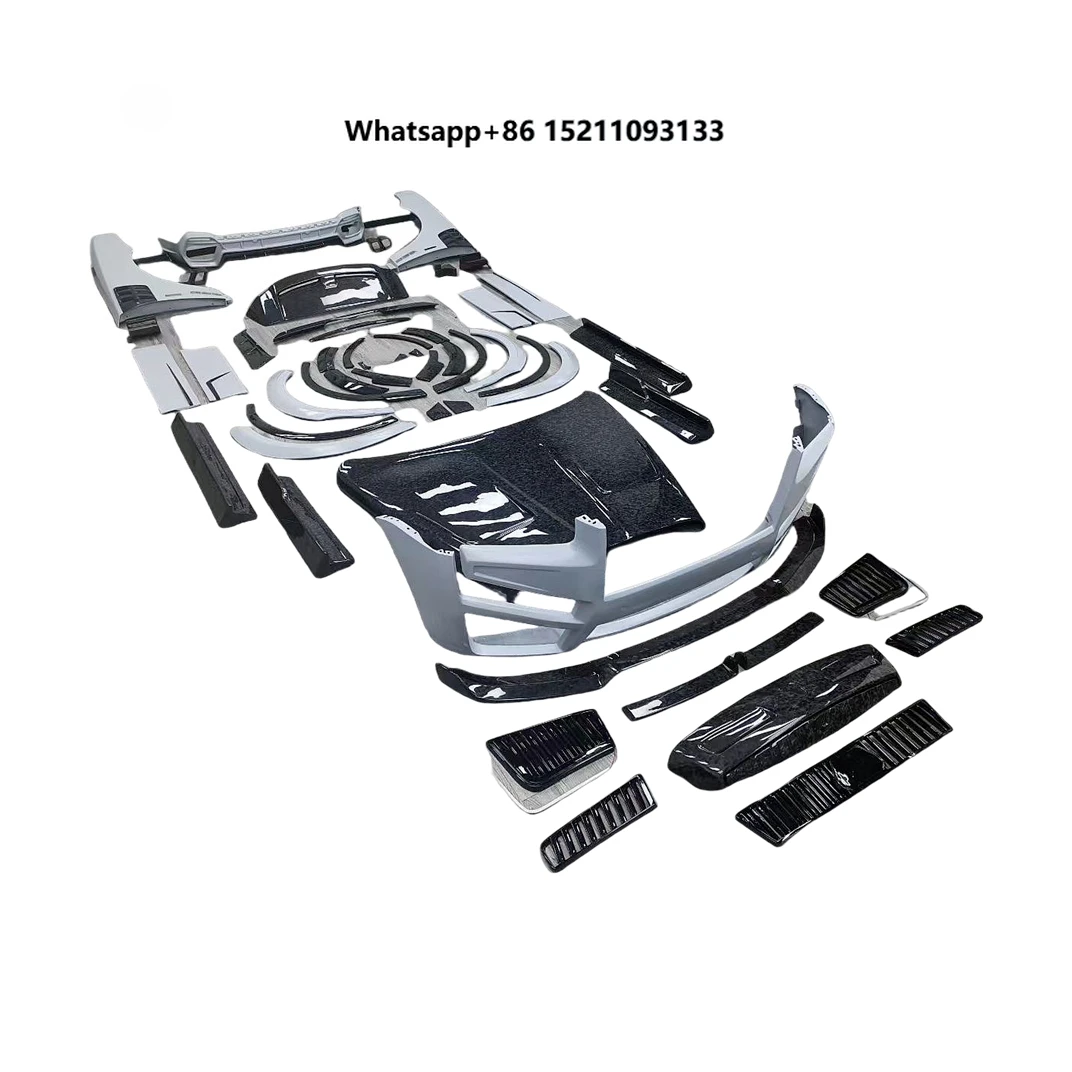 Custom-Fit Dry Carbon Fiber Upgraded MS Style Body Kits for Rolls-Royce Cullinan Bumper Front Lip Side Skirt Body Kit