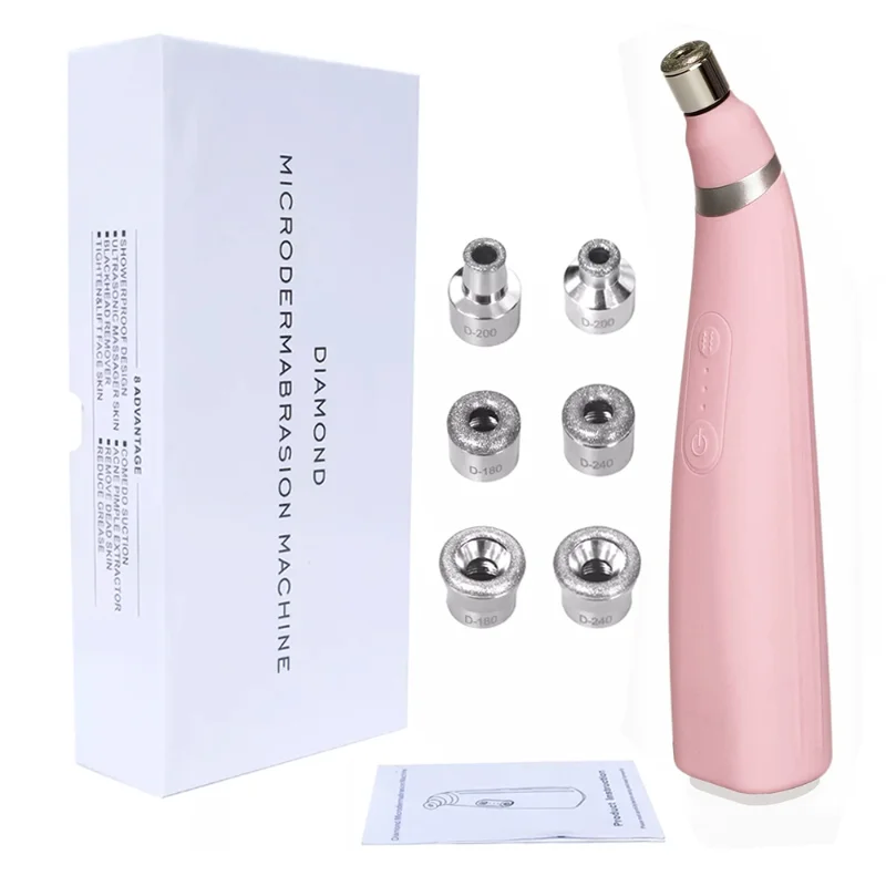 New Electric Handheld Diamond Microdermabrasion Machine Pore Vacuum Skin Blackhead Removal Toning Anti Aging Facial Treatment