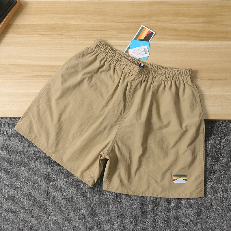 

Функция на открытом воздухе, водонепроницаемые, дышащие, Qui Dry, 7-дюймовые спортивные мужские пляжные брюки для фитнеса, модные прямые брюки