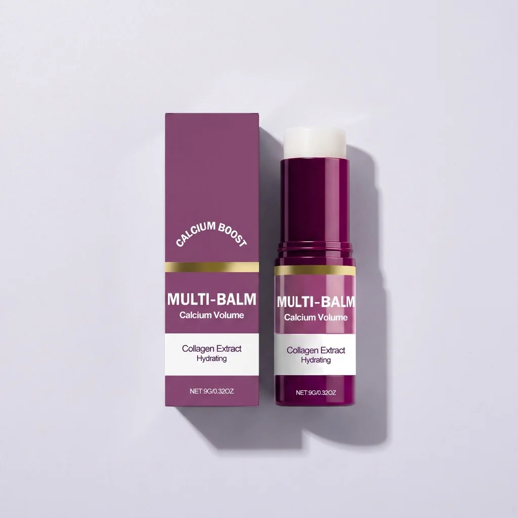 Collagen Multi Balm Stick Calcium Boost Hydrate Dry Flaky Patches Soft Rough Skin Multi-use Portable Daily Moist Skincare 9g