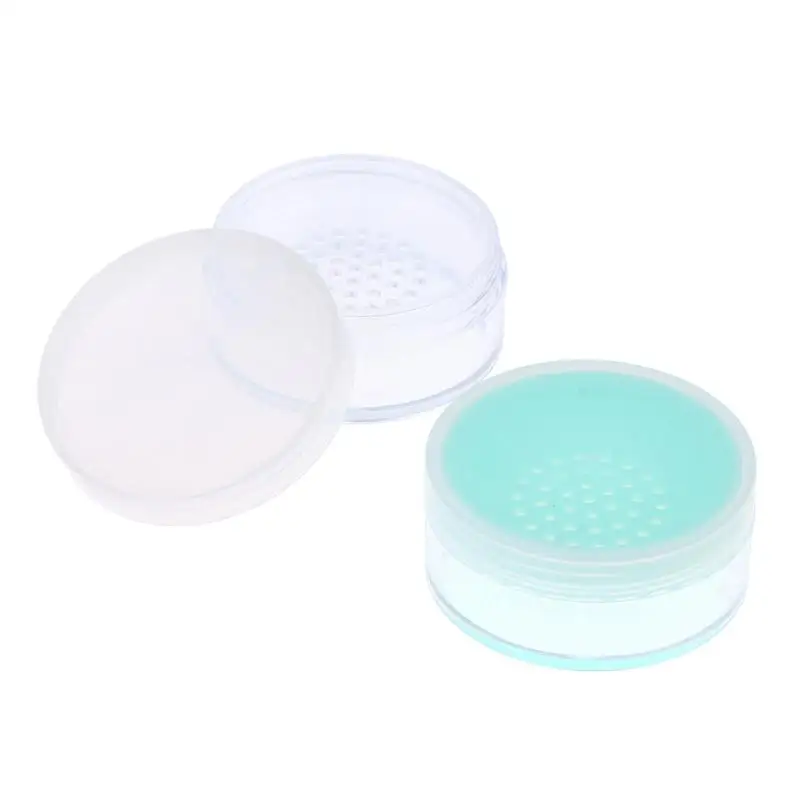 1 Stück 15g Leerer Kosmetikbehälter, Make-up-Kompakt, Tragbare Lose-Puder-Box, Kunststoff-Lose-Puder-Dose mit Sieb – Detail 8
