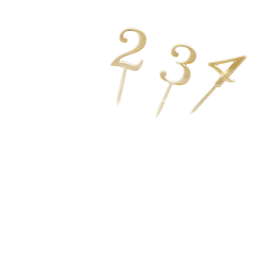 

10 Pcs Birthday Cake Supplies Golden Acrylic Numbers Food Decoration Cupcake Toppers Picks Party Decorations Wedding Anniversary
