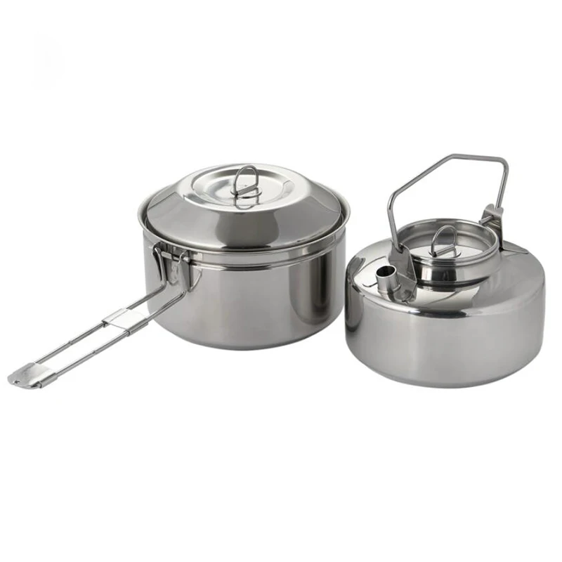 Fire Maple Antarcti Stainless Steel Pot, Camping Cookware Set with Kettle Gear, Durable Outdoor Camping Backpacking Teapot S304